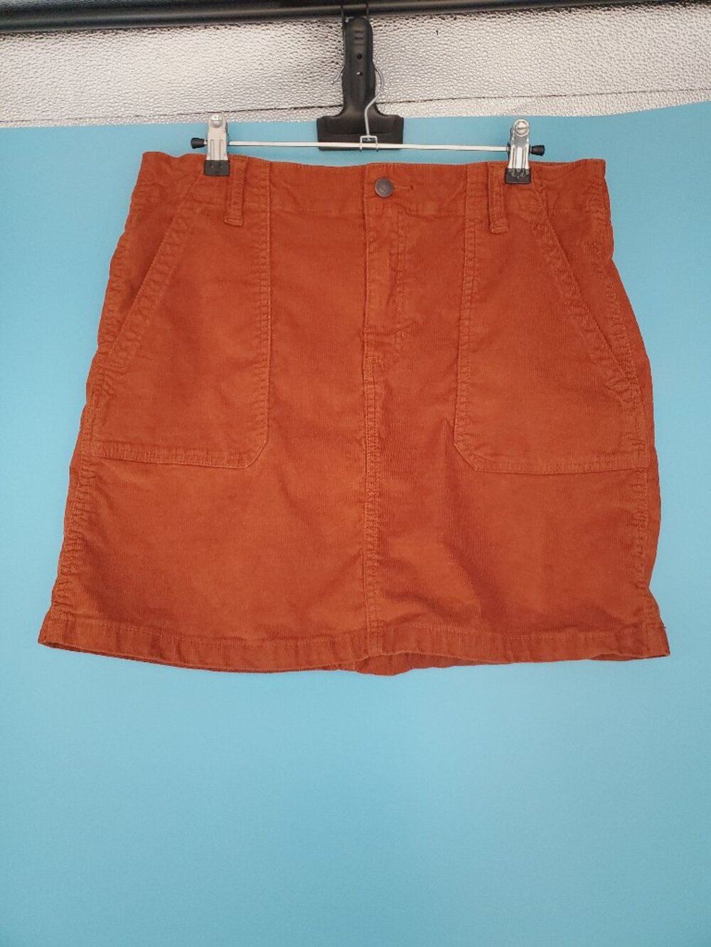 Old Navy Skirt Size 10 Mini Burnt Orange Corduroy